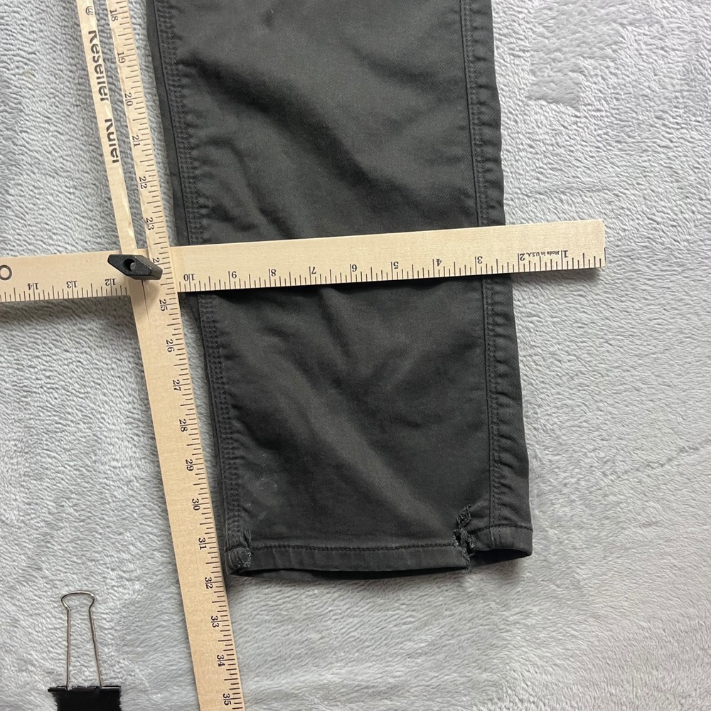DU/ER Performance Denim Straight Fit Charcoal Grey Pants Mens 34x32 - Picture 8 of 14